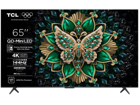 TCL 65C6K 4K QD-Mini LED Google TV, 144Hz Motion clarity Pro & Onkyo 2.1