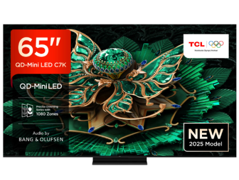 65C7K, 4K, QD-Mini LED, GOOGLE TV, 144Hz, B&O
